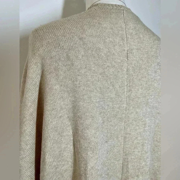 Chenille Sweater Jacket | Short Sleeve | Ribbed Hem & Cuffs | One Size - Picture 7 of 7